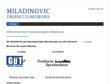Tablet Screenshot of miladinovic.com